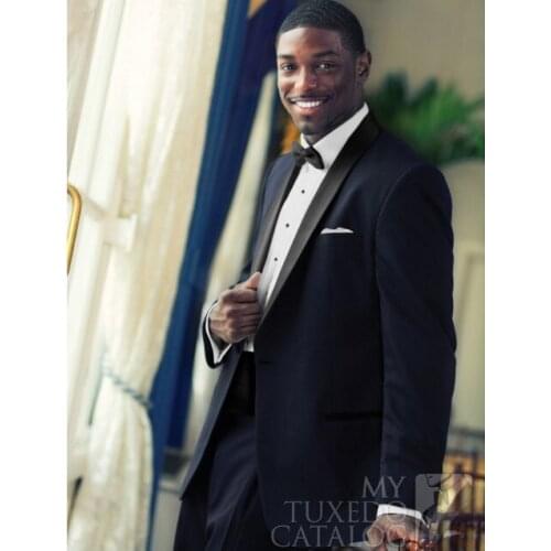 Wedding/Business Suits For Men Best Black Mens Suits Wedding Groom Tuxedo, Tailored 3 Piece Suit Black Wedding Tuxedos For Men