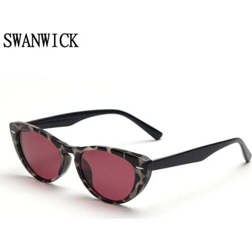 Swanwick TR90 polarized sunglasses women cat eye glasses ladies rivet vintage sun shade black red outdoor European UV400 2022