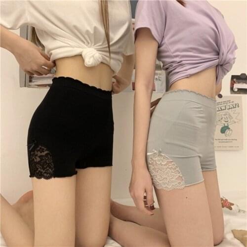 Women Safety Short Pants Summer High Waist Anti Chafing Soft Thread Panties Female Safety Under Skirt Boxer Femme Underwear