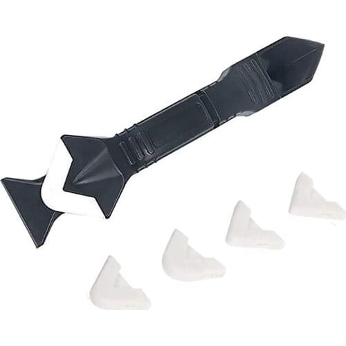 Glue Angle Scraper Adhesive Residue Scraper Seam Repair Tool, Durable Silicone Sealant Remover Tool (Metal)