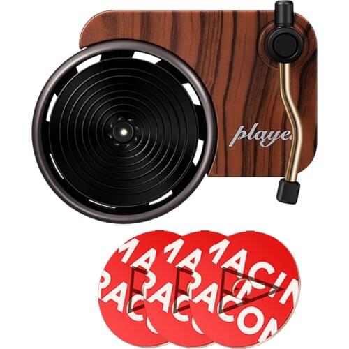 Recorder Aromatherapy Turntable Car Air Freshener Retro Car Vent Aromatherapy Aroma Car Perfume Diffuser For Car Decor