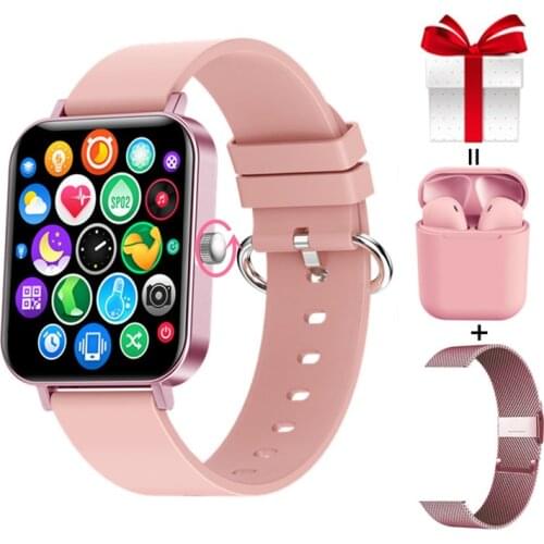 Smartwatch Women Knob Butoon Customize Watchface Call Whatsapp Notifiation Women Smartwatch For Android IOS Oppo VS Y20 P8PRO