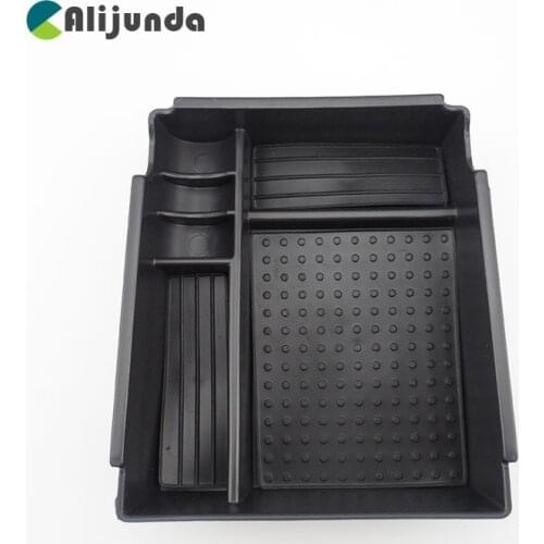 Car armrest storage box storage box partitions hand box tray storage box For Kia Rio K2 2011-2016