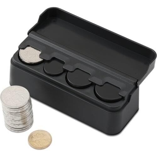 1Pcs Car Coins Case Storage Box Container for Toyota Corolla RAV4 Yaris Honda Civic Accord Fit CRV Nissan Qashqai Juke X-trail
