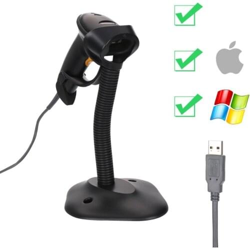 1d Autosense Handheld & Handsfree Laser Barcode Scanner, Barcode Reader, Ce/FCC/RoHS Approved, MJ2806AT