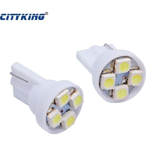 20pcs/LOT T10 4led smd light 194 168 w5w t10 4smd led 3528 1210 high power LED light Led Indication Signal Bulbs white w5w led