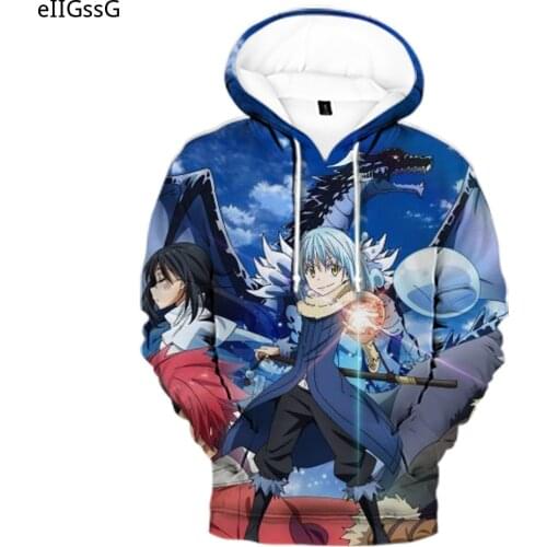 3D Hoodies Sweatshirts Men Women Kids Popular Classic Anime Clothes Funny Comic Slime That Time I Got Reincarnated as a Slime