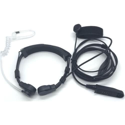 Acoustic Air Tube Earpiece Headset Throat Vibration PTT Mic for BaoFeng A-58 A58 UV-5S UV-9R UV9R Plus GT-3WP Radio Moto Bike