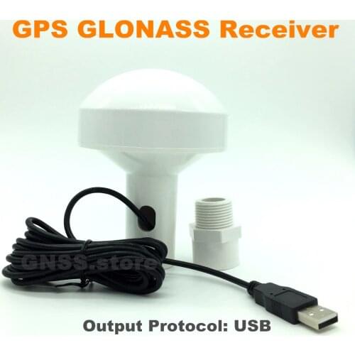 Free shipping USB GLONASS GPS dual-mode receiver for marine navigation, GPS trajectory acquisition