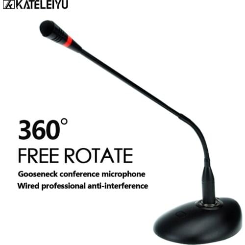DB-D38 Professional Flexible Gooseneck Condenser Microphone Desktop Standing Conference Microphone High Sensitivity
