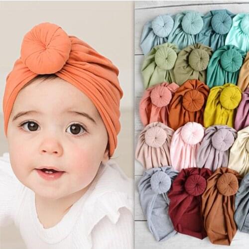 Baby Hat Soft Lovely Flower Bowknot Baby Girl Hats Toddler Turban Hair Band Bonnet Infant Cap Newborn Headwrap Hat Baby Hairband