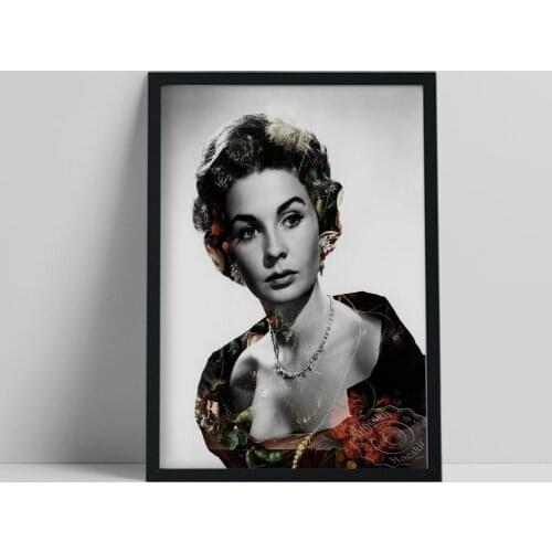 Elegant Goddess Art Poster, Black White Pretty Women Positive Photo Art Prints, Flower Shadow Figure Still Life Home Wall Decor