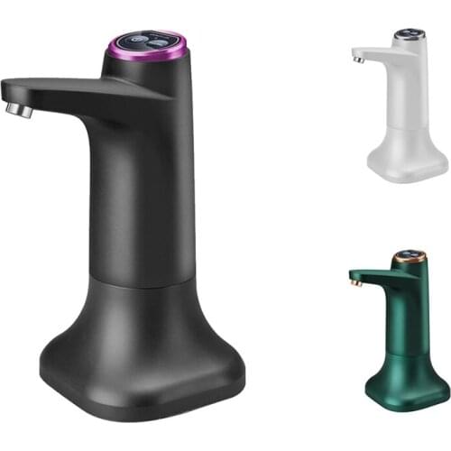 Electric Water Bottle Pump with Base USB Water Dispenser Portable Automatic Water Pump Bucket Bottle Dispenser