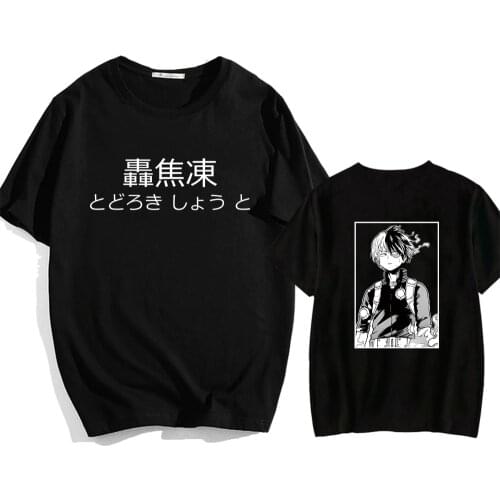 Todoroki Shoto T-Shirt Cute Graphic Tee Shirt Short Sleeves Fashion Tshirt Unisex
