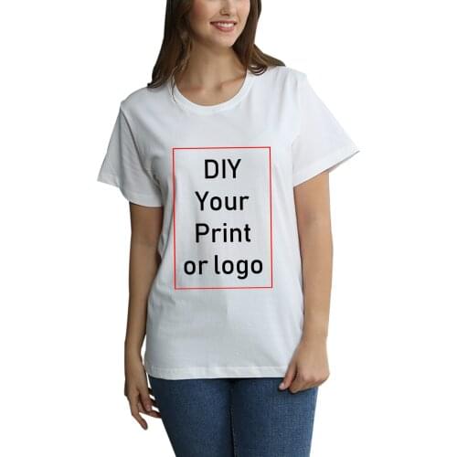 Your OWN Design Brand Logo/Picture Custom Men And Women DIY Cotton T Shirt Short Sleeve Casual T-shirt Tops Tees Customized