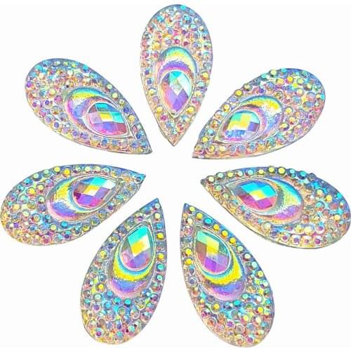 Perfect Come On,Droplet Pear Stones and Crystals Amazing AB 10x20mm Rhinestones Sew On For Sewing Dresses Strass Crystal Charms