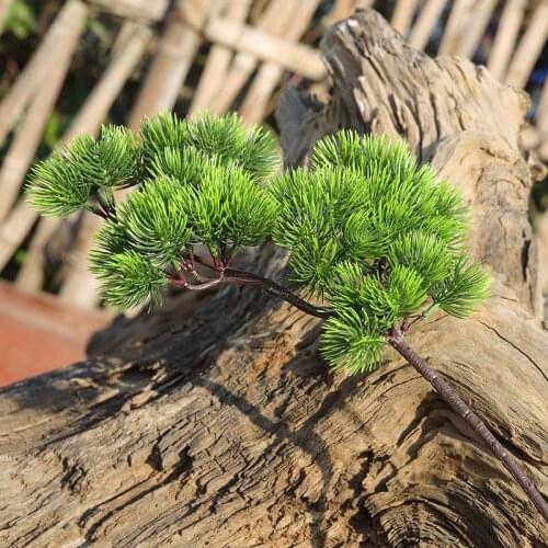 Artificial Pine Branch Simulation Green Plant Fake Pine For Home Living Room Balcony Garden Wedding Christmas Decoration L