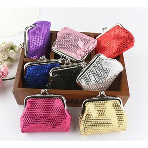 Coin Purses Women Purse for Coins Childrens Wallet Kids Wallets Sequins Bling-Bling Clutch Glittery Handy Buckle Carteira 9IFT