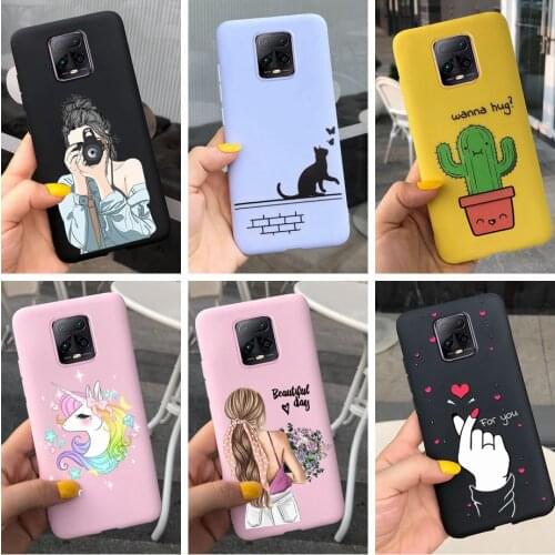 Cute Cactus Cat Case For Xiaomi Redmi 10X Pro Case Silicon Soft Shockproof Fundas Cover For Xiaomi Redmi 10X 10XPro 6.57" Covers