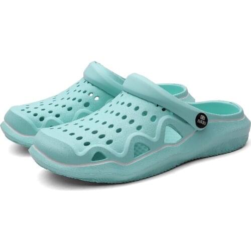 Men Outdoor Slippers New Summer Beach Sandals Unisex Double Use Slippers Flops Light Slides