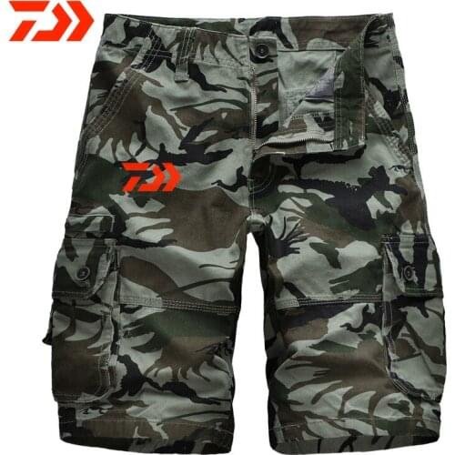 2021 New Daiwa Summer Pants Fishing Trousers Camouflage Outdoor Breathable Fishing Shorts Quick Drying Sports Short Pants