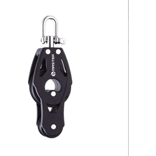 Marine Boat Yacht Sailboat Hardware 40mm 1 9/16 inch Single Fiddle Swivel Shackle Block Small Boat Block Master BB-0419F