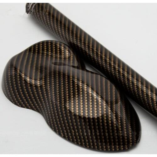 2pcs 50*150cm Car Interior Styling Accessories 2D Carbon Fiber Car Body Film Glossy Viny Wrap Stickers White Yellow Blue