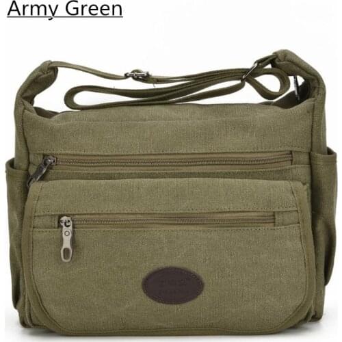 Casual Women Shoulder Bag Canvas Crossbody Messenger Bags For Female and Mens Travel Handbag Totes for Teenagers Big Capacity