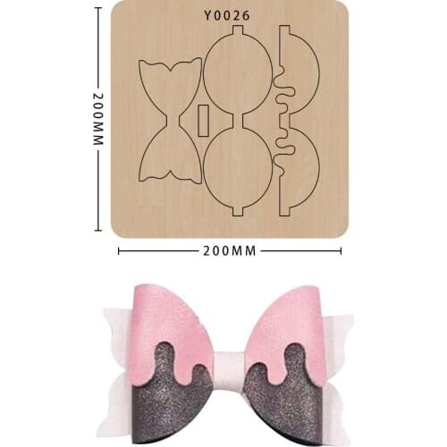 Bow Cutting Dies Wooden Diy Bowknot Happy Birthday Dies Stamps And Die For Card DIY Making Suitable For Big Shot Machines