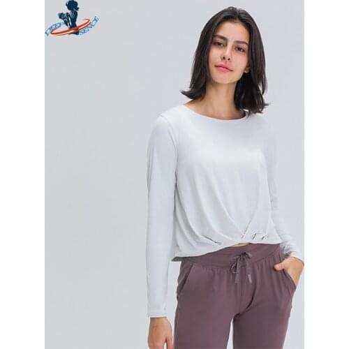 DEEPSENCE 2021 Long Sleeve Yoga Shirts Sport Top Women Jogging Fitness Sports Wear Female Slim Workout Top Autumn Winter T-shirt