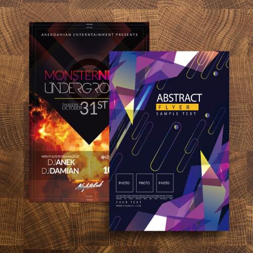 Flyer customization A4 size free design double-sided printing color page folding folding speed delivery