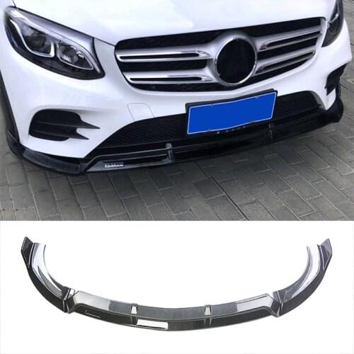 Loyalty for 2016-2019 BENZ W213 E Class Front Bumper Lip Spoiler Splitter Matte Black Water Transfer Printing Car Accessories