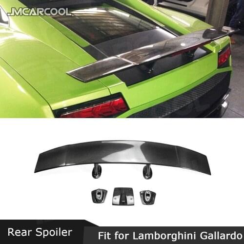 Carbon Fiber Rear Bumper Lip Trunk Spoiler Case Case for Lamborghini Gallardo LP550 LP550 LP560 2004-2012 Auto Car Decoration