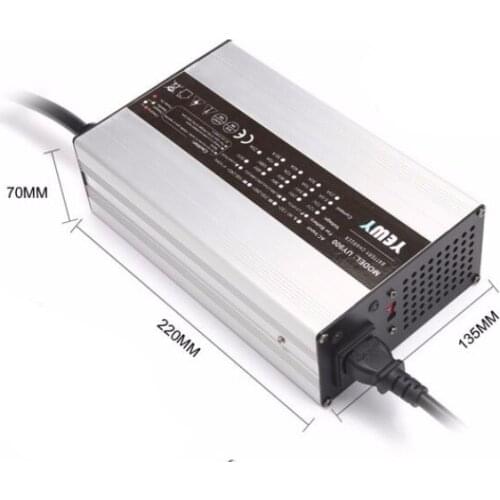 UY900 60v li ion battery charger 17s 71.4v 10a charger for scooter