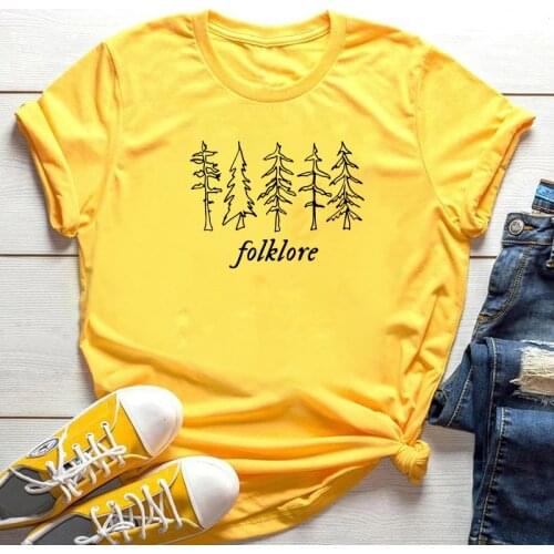 Taylor Music Swift Albums Womans Fashion T Shirts Folklore Women T-Shirt Cotton Oversized Graphic Tee Gothic Hip Hop Clothes