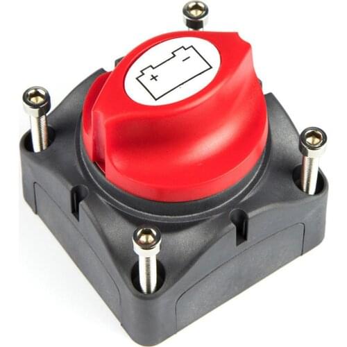 1pc 24V 600A Car Battery Isolator Main Battery Switch Emergency Stop Pole Disconnect Separator Switch for RV Boat 68 * 68 * 74mm