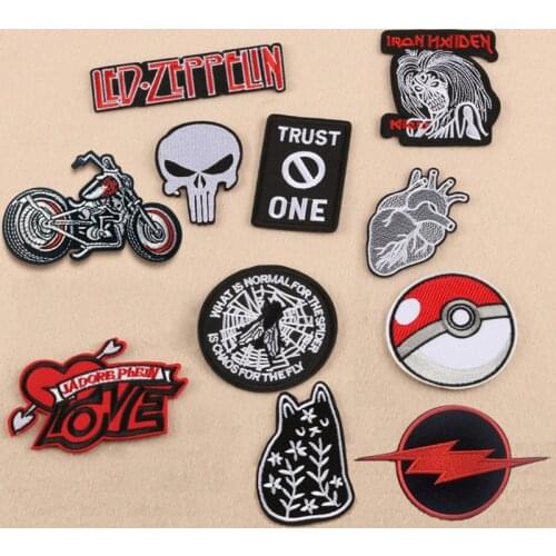 1pcs Mix fashion Patch for Clothing Iron on Embroidered Sew Applique Cute Patch Fabric Badge Garment DIY Apparel Accessories-18