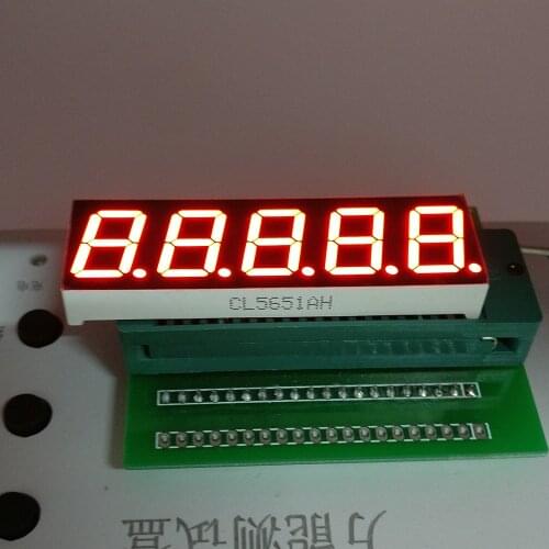 10PCS Common Cathoe/Anode 5 Bit 0.56 inch Digital Tube LED Display red Light 7 Segment