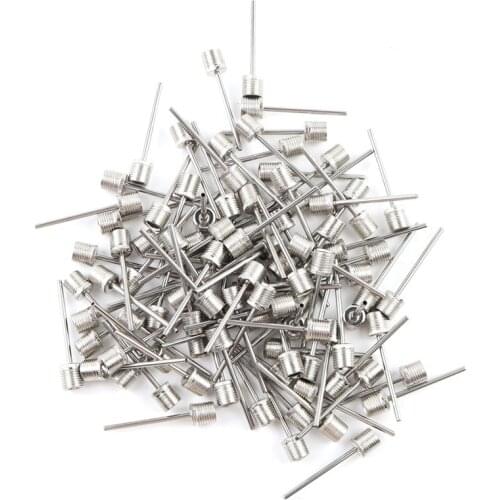 10pcs Sports Balls Standard Inflating Kit Ball Air Pump Needles for Basketballs Volleyballs Footballs Stainless Steel Pump Pin