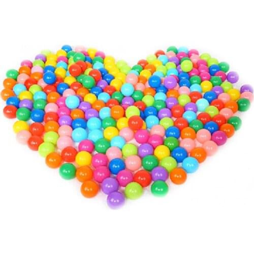 100pcs Baby Plastic Balls Water Pool Ocean Ball Kids Swim Pit With Basketball Hoop Play House Outdoors Tents Toy HYQ2