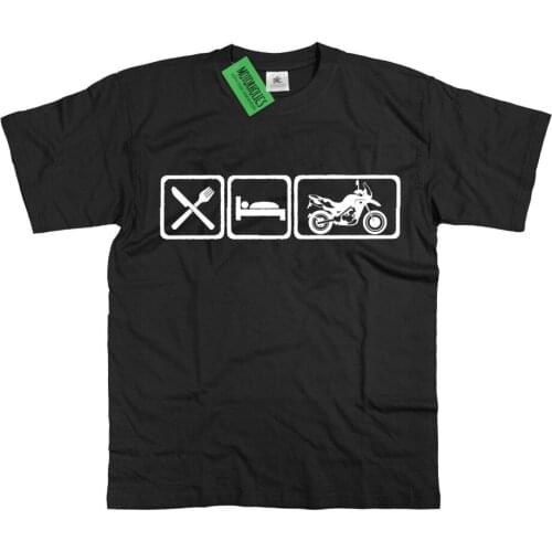 2019 Hot Sale Mens Eat Sleep Classic German motorcycle fans F650 T Shirt F 650 GS F800GS Adventure bike Tee shirt