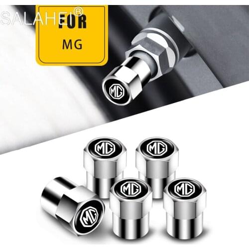 5Pcs Auto Goods For MORRIS GARAGE MG 550 3 5 6 7 TF ZT ZR 42 ZS HS RX5 GS GT SUV Dustproof Caps Car Tire Valve Stem Caps Bolt-In