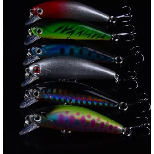 6pcs Fishing Lures Minnow Sinking Wobbler Fishig Carp Bait Hard Bait 5.5cm/6.5g Artificial Crankbait Jerk Bait Pesca Tackle