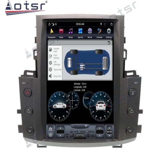 Aotsr 13.6 inch Vertical Tesla PX6 Android 9.0 RAM RAM 4G CARPLAY Car Radio Player For Lexus LX570 2007+ Car GPS Navigation DSP