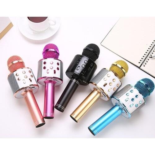 Wireless Bluetooth Handheld Microphone Karaoke USB Professional Microphone Speaker For Home KTV Radio Studio