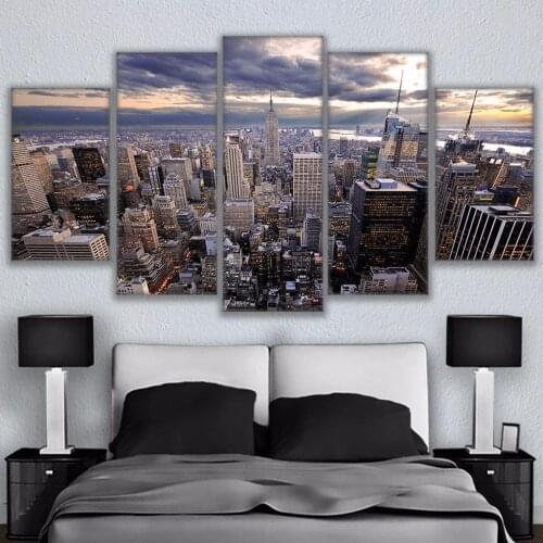 Large Wall Art New York City Penthouse Canvas Print City Landscape Art Cityscape Drop shipping