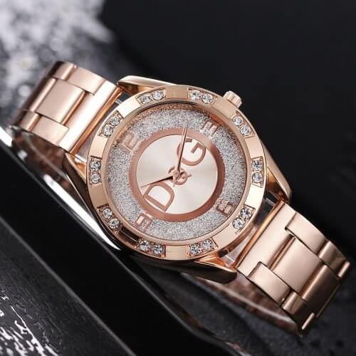Women Watch Top Brand Luxury Crystal Rhinestone Watch Women Fashion Dress Watch Relogios Femininos Stainless Steel Quartz Watch