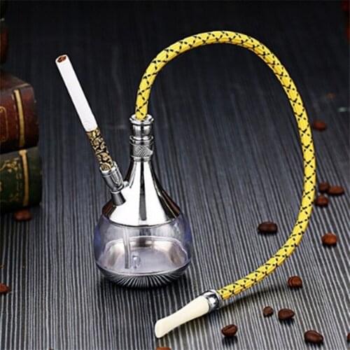Tobacco Cigarette Pipe Holder Heathy Filter Hookah Water Pipe Multifunctional Smoke Pipe Accessories Random Color