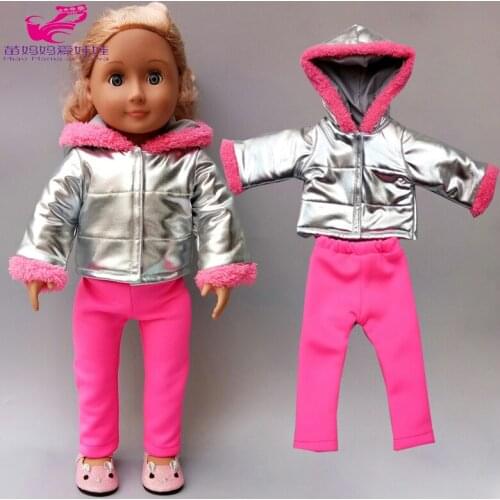 Baby Doll Coat Winter down Down jacket Set 18 Inch American Doll Clothes outfit Children Gift
