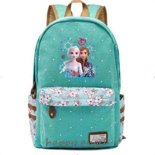Disney Frozen Elsa Children Backpack Princess Printed Kids Preschool School Book Bags Small Bag Boy Girls Pink Schoolbag Mochila